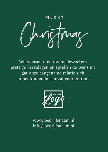 Zakelijke kerstkaart nostalgisch ruitjes fotoimpressie 3