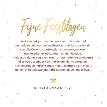Zakelijke kerstkaart positief make it a december to remember 3