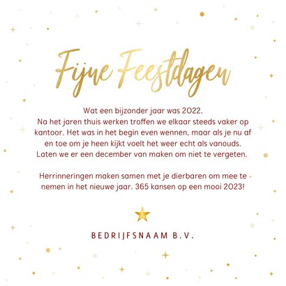 Zakelijke kerstkaart positief make it a december to remember 3