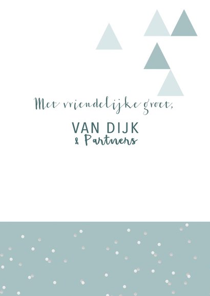 Zakelijke kerstkaart rendier grafisch stijlvol 3
