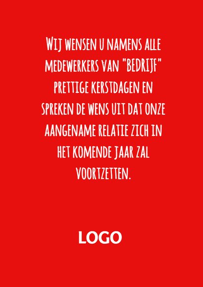 Zakelijke kerstkaart riem - SU 3