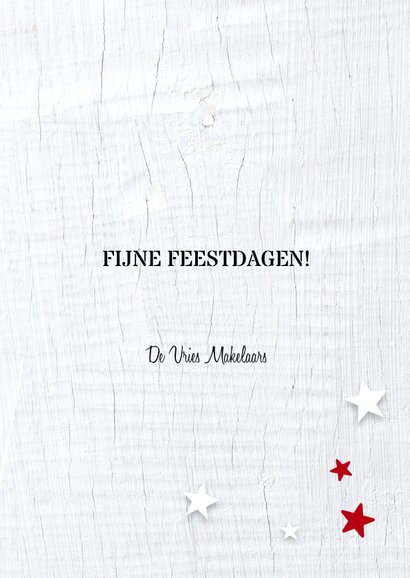 Zakelijke kerstkaart rode ster 3