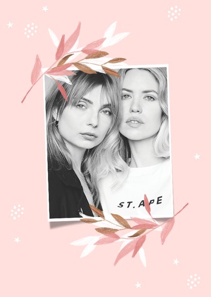 Zakelijke kerstkaart roze stijlvol beauty 2