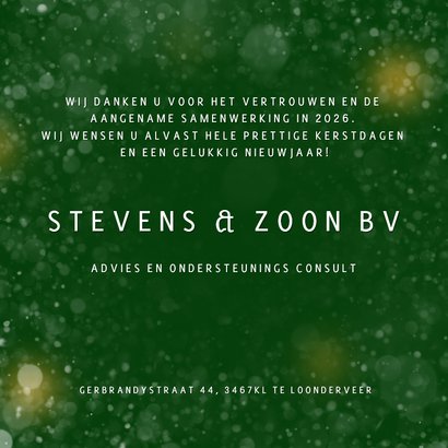 Zakelijke kerstkaart sfeervol 2026 3