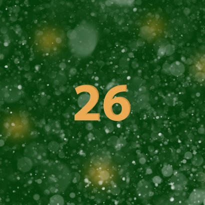 Zakelijke kerstkaart sfeervol 2026 Achterkant