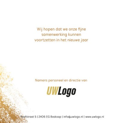 zakelijke kerstkaart sterren goud logo 3