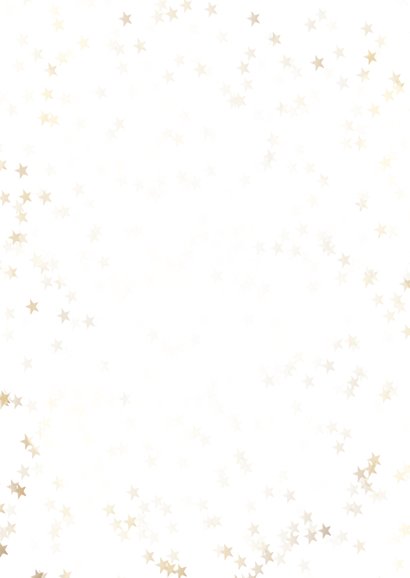 Zakelijke kerstkaart sterren met gouden christmas Achterkant