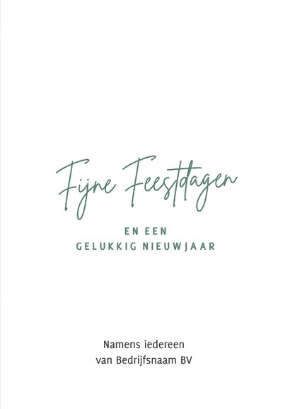 Zakelijke kerstkaart stijlvol 2027 groen goud 3