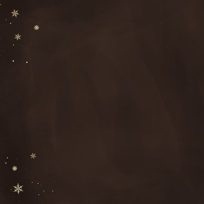 Zakelijke kerstkaart stijlvol gouden sneeuwvlokjes 2026 2