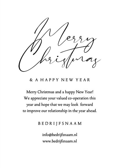 Zakelijke kerstkaart stijlvol winter landschap dennenbomen 3