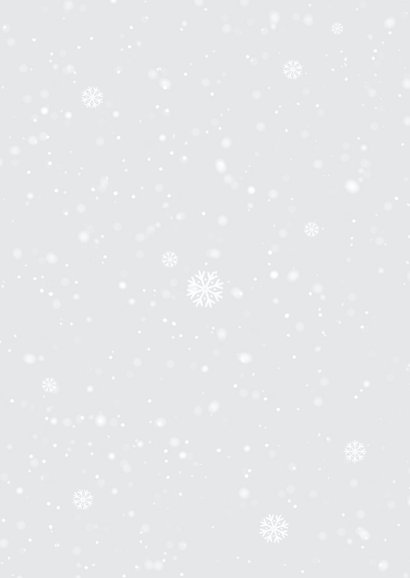 Zakelijke kerstkaart stijlvol winter landschap dennenbomen Achterkant