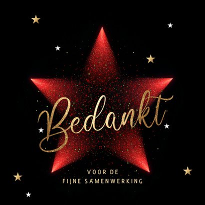 Zakelijke kerstkaart stijlvolle kerstster 2