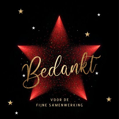 Zakelijke kerstkaart stijlvolle kerstster 2