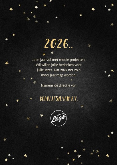Zakelijke kerstkaart terugblik op 2026 fotocollage 3