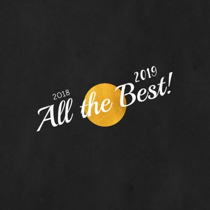 Zakelijke kerstkaart typografie krijtbord 2