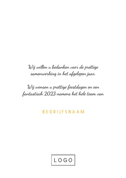 Zakelijke kerstkaart verbinding gouden kerstboom 3