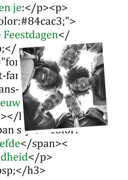 Zakelijke kerstkaart voor ICT met "broncode" 2