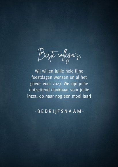 Zakelijke kerstkaart warme kerstwensen met kaarsje en takjes 3
