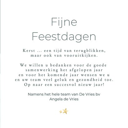 Zakelijke kerstkaart winterlandschap 3