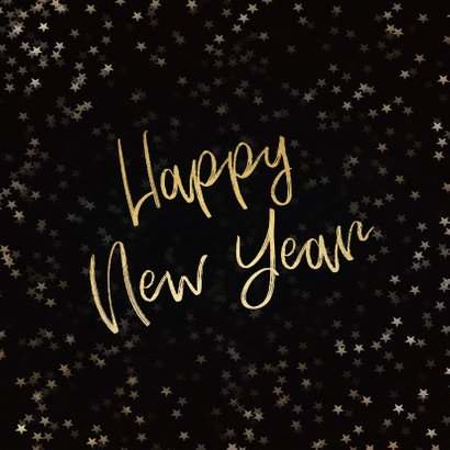 Zakelijke kerstkaart zwart met foto - een gouden kerst 2