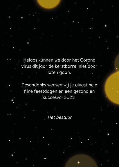 Zakelijke kerstkaarten geen kerstborrel ivm corona 3