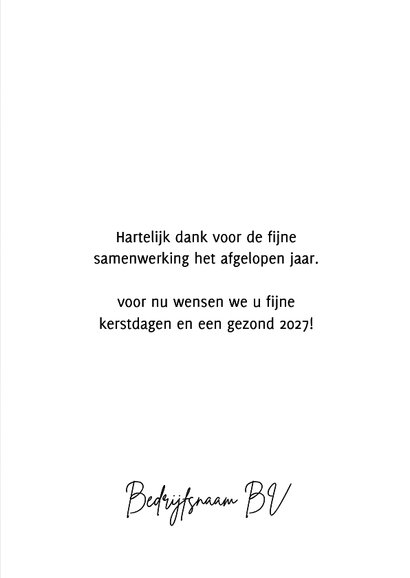 Zakelijke kerstkaarten retro kerstballen 2027 3