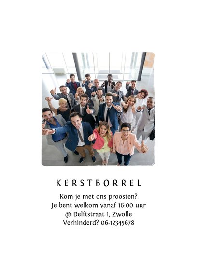 Zakelijke nieuwjaarskaart 2019 fotocollage sterren 2