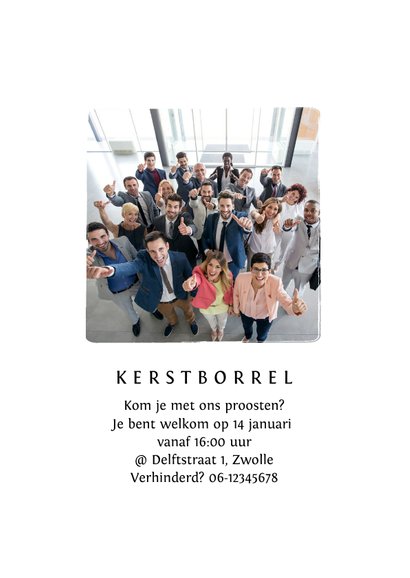Zakelijke nieuwjaarskaart 2021 fotocollage sterren 2