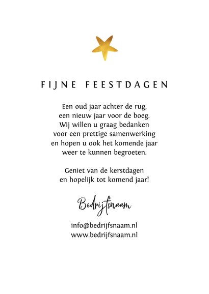 Zakelijke nieuwjaarskaart 2021 fotocollage sterren 3