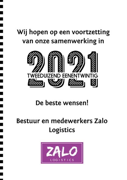 Zakelijke nieuwjaarskaart 2021 jij-vorm 3