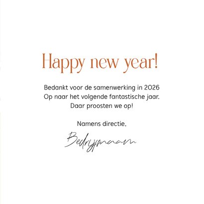 Zakelijke nieuwjaarskaart abstracte vormen en foto 3