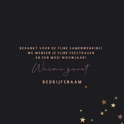 Zakelijke nieuwjaarskaart bokeh 3