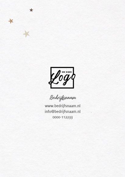Zakelijke nieuwjaarskaart houtlook met fotocollageboom 2