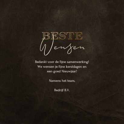 Zakelijke nieuwjaarskaart marmer wereldkaart 2026 3