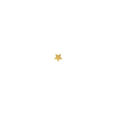 Zakelijke nieuwjaarskaart met gouden sterren en logo Achterkant