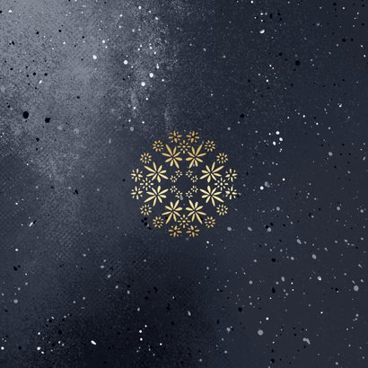 Zakelijke nieuwjaarskaart sterren vuurwerk foto 2027 goud Achterkant