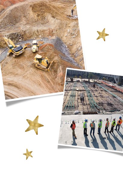 Zakelijke nieuwjaarskaart terugblijk 2019 fotocollage 2