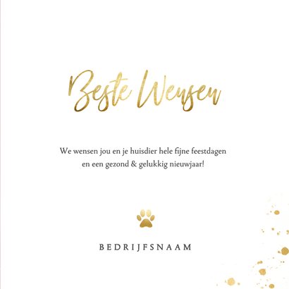 Zakelijke rode nieuwjaarskaart met eigen foto en logo 3