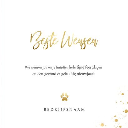 Zakelijke rode nieuwjaarskaart met eigen foto en logo 3