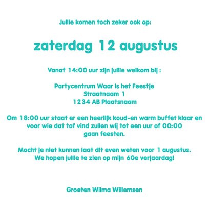 Zebraprint uitnodiging foto - DH 3