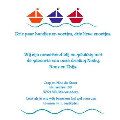 Zeilbootjes water drieling 3