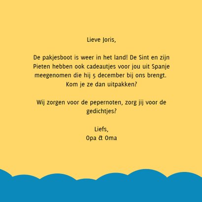 Zie ginds komt de pakjesboot van Sinterklaas 3