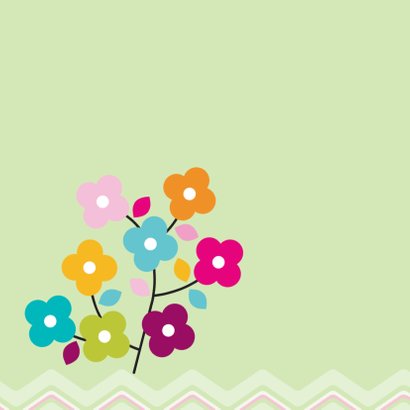 ZigZag lente kaart groen - BK 2