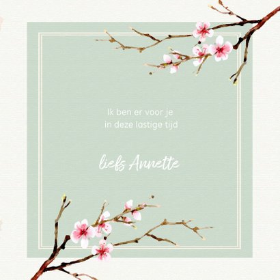 Zomaar ansichtkaart met watercolor bloemen 3