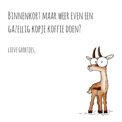 Zomaar kaart gazelle - Even gazellig 3