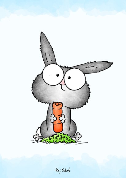 Zomaar kaart konijntje - I carrot about you! 2