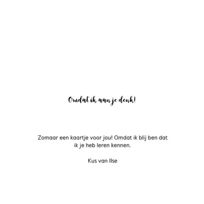 Zomaar kaart 'Kus' 3
