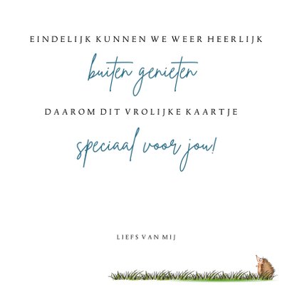 Zomaar kaart meisje op de schommel 3