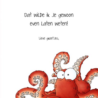 Zomaar kaart octopus - You're Inkredible 3