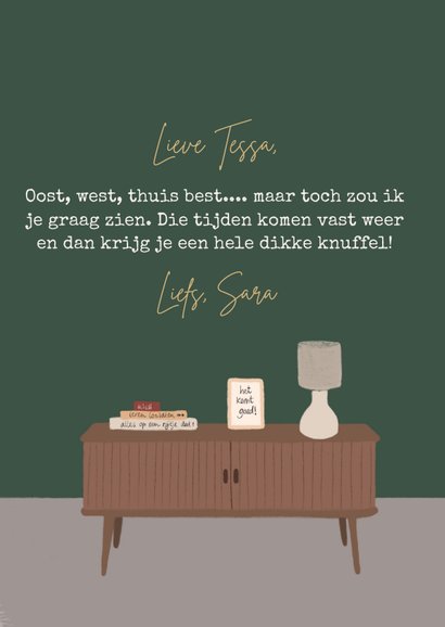 Zomaar kaart okergele bank 3